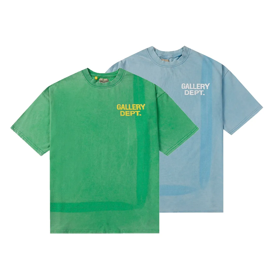 GALLERY.DEPT Summer new short-sleeved style No.: D3126#P110 Color: Green Blue Size: S M L XL